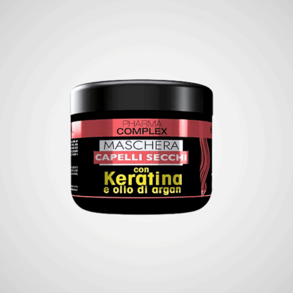 Maschera capelli secchi-Keratin e olio d'argan 500ml